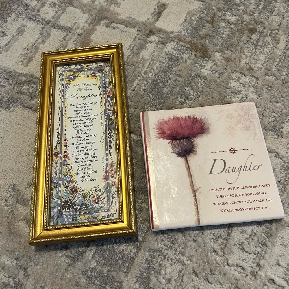 Daughter‎ gifts (2) decor items